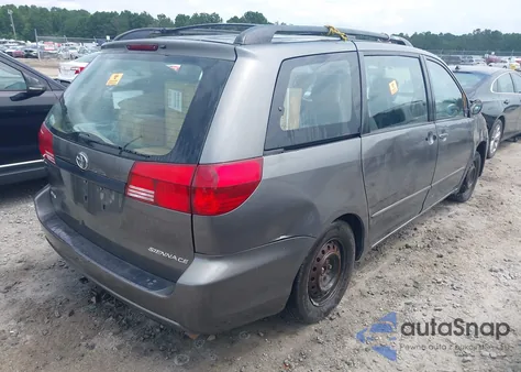 2005 Toyota Sienna Ce z USA, uszkodzony, nr VIN 5TDZA23C55S339931